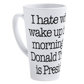 CafePress Wake Up To Trump 17 oz Latte Mug
