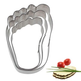 Westmark Ausstechformen-Set, Unterschiedliche Größen, Rostfreier Edelstahl, Käsefüße, 3-tlg., Silber, 31972260