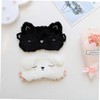 LALAFINA 3pcs Travel Plush Sleep Eye Mask Comfortable Light Blocking