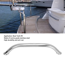 Boat Grab Bar, 9/12/16/18 Inch 304 Stainless Steel Boat Handrail, Polished Boat Grab Bar, Heavy Duty Multi-Purpose Marine Rail for Marine Boat, Yacht, RV