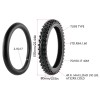 Unbranded 2Pcs 70/100-17 Front Tyre Tire+ Tube For Dirt Pit