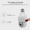WiFi Security Camera 1080P Night Vision Motion Detection E27 Screw