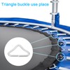 sourcing map 10 Pcs Trampolines Triangle Buckle, 1 1/2" Metal
