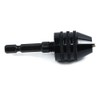 Trade-Shop Mini Drill Adapter Bit Chuck / 0.6-8 mm Wingspan