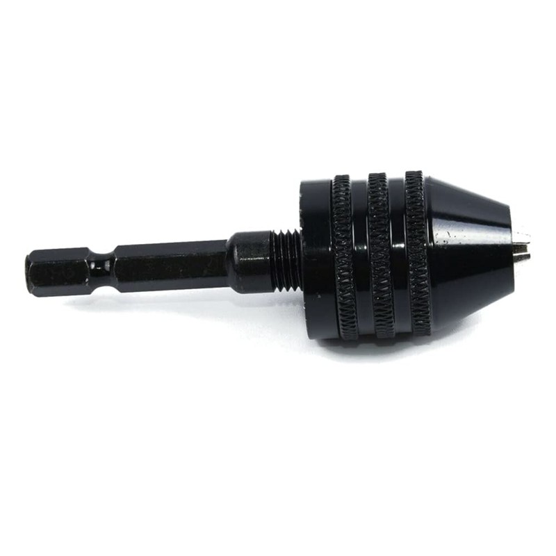 Trade-Shop Mini Drill Adapter Bit Chuck / 0.6-8 mm Wingspan