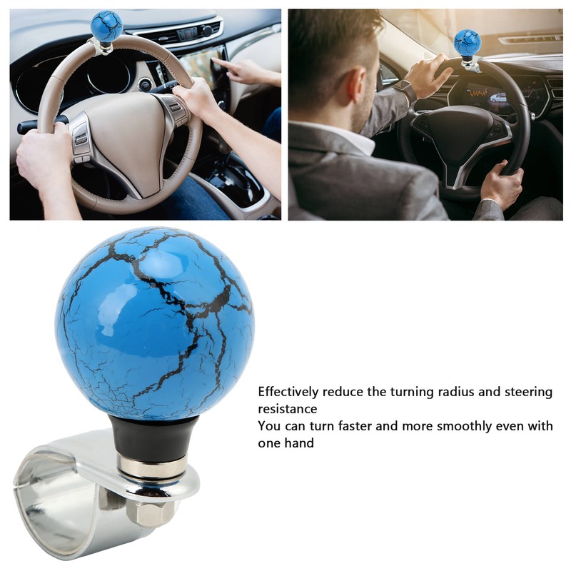 Steering Wheel Spinner Knob Power Turning Aid Ball Thunder Style