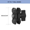 Aluminum Handlebar Clamping Arms 2.4" Composite Double Socket Fit for