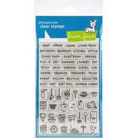 Lawn Fawn Clear Stamps - Plan on it: Spring Cleaning (LF1607)