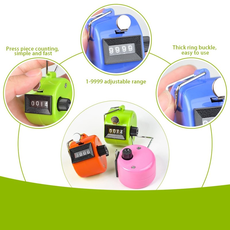 EIHI Hand Counter Row Counter Knitting Hand Counter Clicker Mesh