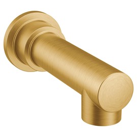 Moen 193371BG Align Non-Diverter 1/2-Inch Slip-Fit Tub Spout, Brushed Gold
