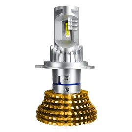 SPHERELIGHT SLRZBH4060 LED Headlight for Motorcycles, RIZING3, H4, Hi/Lo, 6,000 K, 3,000 Lumens, Road Transport Vehicle Act Compliant, Vibration Resistant 20G for 2 Wheels