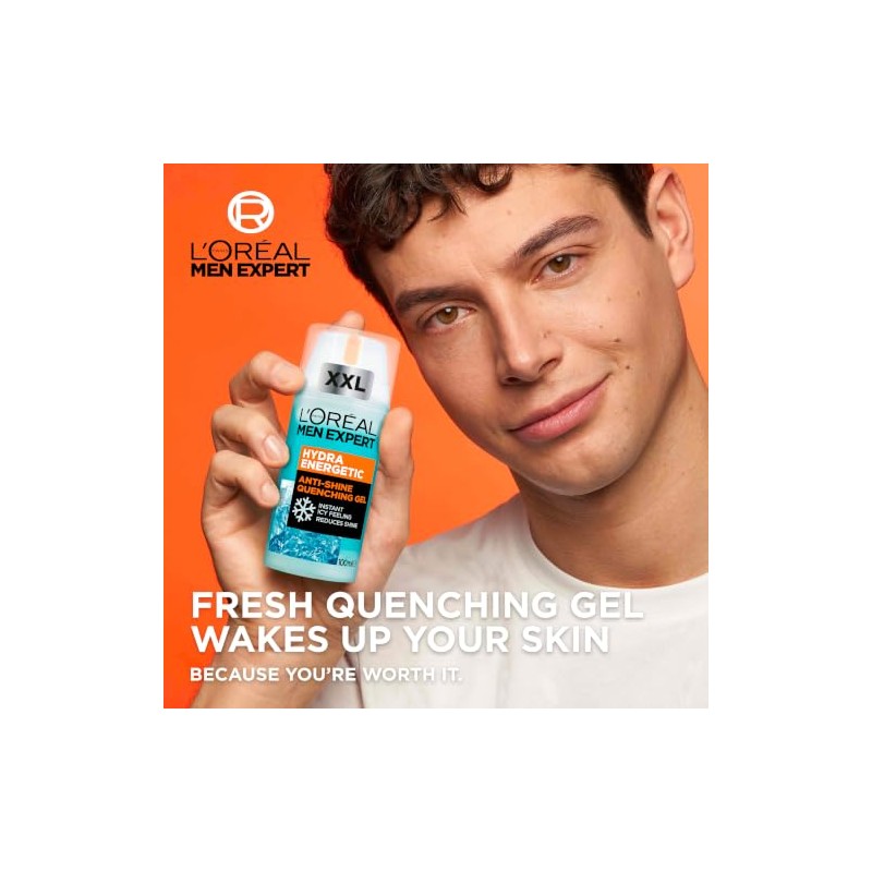 L'Oréal Men Expert Hydra Energetic Anti-Shine Face Moisturiser Gel 100ml