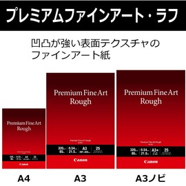 Canon Premium FA-RG1 – Uncoated – 21.5 Thousands of an Inch – A4 (210 x 297 mm) – 320 g/m² – 25 Sheets of Paper for Fine Arts Black