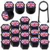 SkinoEu Wheel Nut Covers Locking Bolt Caps Universal UK Flag