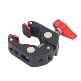 Camera Clamp, Camera Clamp Mount Camera Mounts & Clamps Aluminium Alloy with Screw Holes for Camera