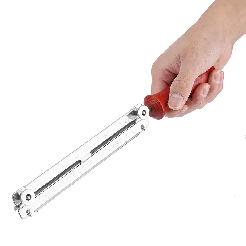 Salinr File Holder, 0.16/0.19/0.2 inches (4.0/4.8/5.5 mm), Chain Saw Sharpener