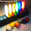 USB LED Portable Disk Lamp Night Light for Reading Camping Transparent Green BL11248 100ea