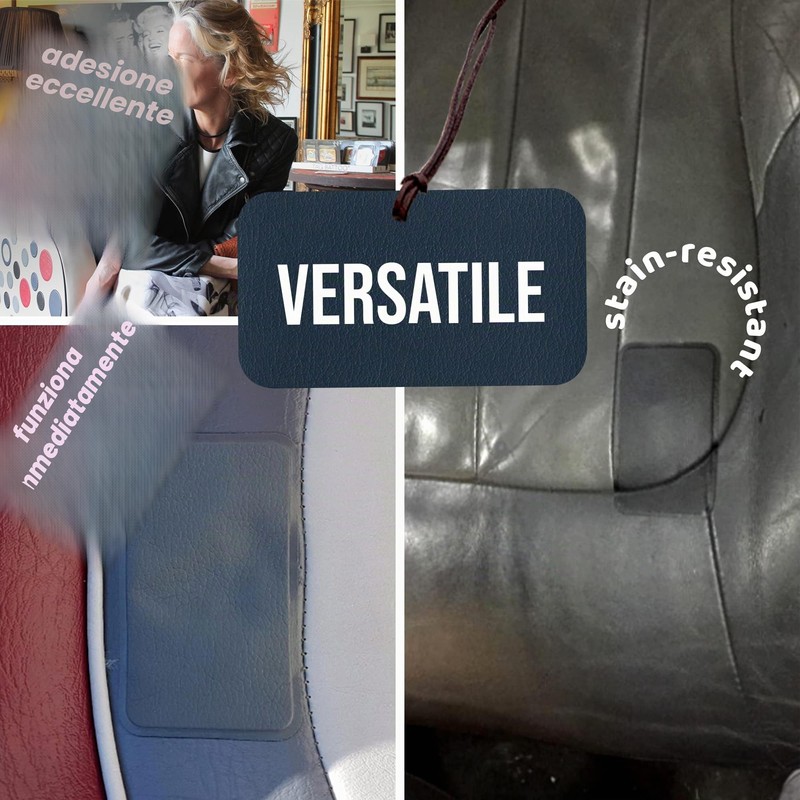 Toppa autoadesiva per riparazioni in pelle MastaPlasta Premium - NERO