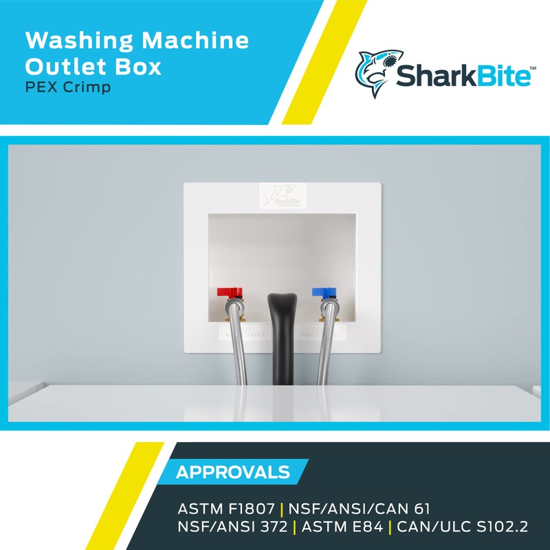 SharkBite 1/2 Inch x 3/4 Inch MHT Washing Machine Outlet