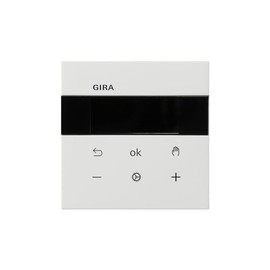 GIRA 5394112 System 3000 Room Temperature Controller BT Surface Switch Pure White Glossy