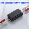 SUIOPPYUW Metal RCA Noise Isolator Hum Elimina-tor Audio Loop Noise
