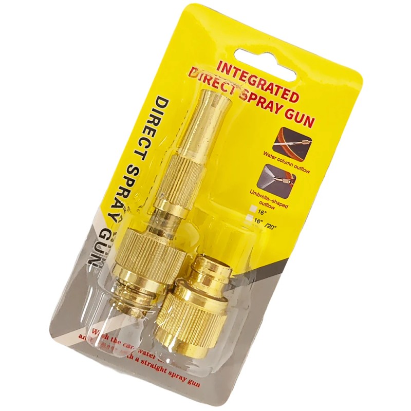 High Pressure Zinc Alloy Water Spray Nozzle Set Two Spray
