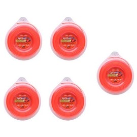 Cyclone .095-Inch-by-140-Foot Spool Commercial Grade 6-Blade 1/2-Pound Grass Trimmer Line, Orange CY095D - 5 Pack Made in The USA