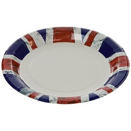 Neviti Celebrate Britain Union Jack Flag Paper Plates - Pack of 8