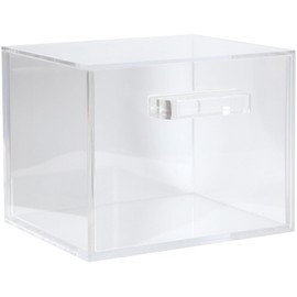 ForPro Premium Pure & Simple XL Facial Towel Acrylic Holder with Drawer, Holds 50 Pure & Simple XL Facial Towels, Disposable Makeup Remover Dry Wipe Holder