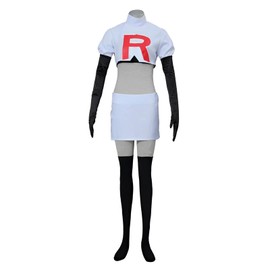 Jesse Adult Costume, Team Rocket Costume, Anime Costume, Cosplay Costume (XXL, Jesse Women)