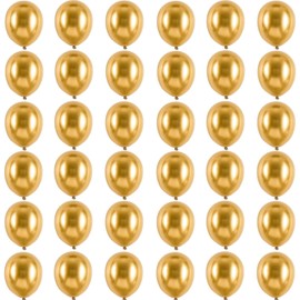 Balloons Metallic Gold 12 Inch for Party Shiny 36 Pieces 30 cm Metallic Chrome Gold Latex Balloons Helium Balloons for Birthday, Wedding, Baby Shower Graduation Christmas Party Decorations