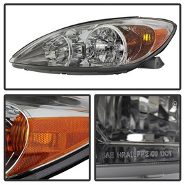 ACANII - For 2002 2003 2004 Toyota Camry Headlights Headlamps Replacement Lamp Driver + Passenger Side