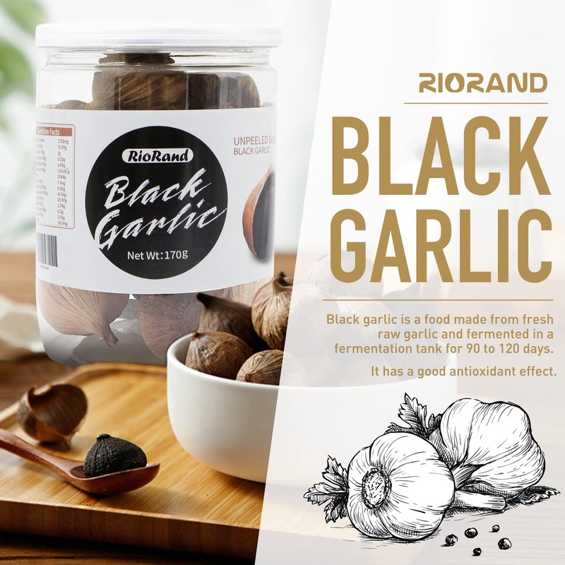 Black Garlic 170g Whole Black Garlic Aged for Full 90