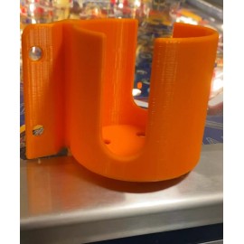 Orange Pinball Flipper Sipper UpKick Drinking Beverage Cup Holder Mod