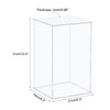 sourcing map Acrylic Display Case Plastic Box Cube Storage Box