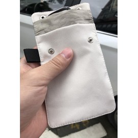 Faraday Bag for Key Fob, RFID Signal Blocking Car Key Fob Protector, Faraday Cage Protector (White)