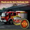 Thin Red Line Fire Department Challenge Coin Gift Firefighters Fireman