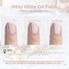 GAOY- Esmalte de uñas en gel blanco lechoso, 16 ml,