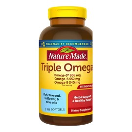 Triple Omega 3, 6 Y 9 Nature Made 170 Softgels Sabor N/a
