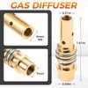24PCS MIG Welding Gun Kit .030" Tip-Nozzle-Diffuser Replacement for MB15