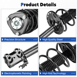 Front Complete Struts Assembly Shock Absorber Fit for Toyota RAV4 2006-2008 2.4L 2009-2012 2.5L, Replace for 172276 172275 (Set of 2)