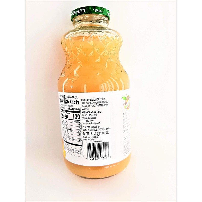 R.W. Knudsen Organic Pear Juice 32 Oz (Pack of 2)