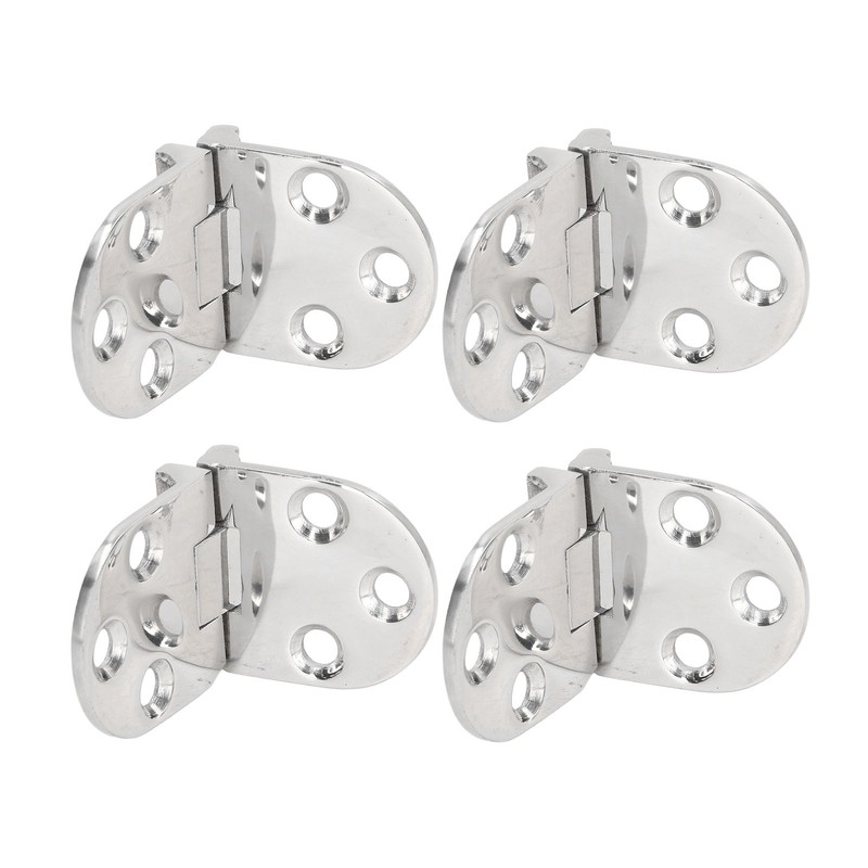 4PCS Door Hinge with Mounting Holes 316 Stainless Steel Hinge