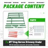 Wutist 8FT Drag Harrow Driveway Grader Heavy Duty Tow Behind