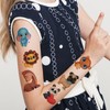 allydrew Waterproof Glitter Temporary Tattoos, Birthday Party Favors and Supplies,