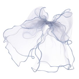 BIUDECO Bow Hair Clip Spring Claw Design Elegant Ribbon Adornment for Girls and Women Lightweight and Comfortable Hair Decoration for Parties and Daily Wear Blue