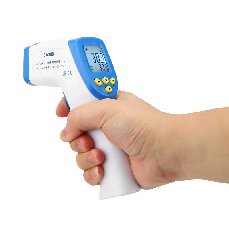 Hand Held Thermometer Infrared Accurate Industrial Temperature Measuring Equipment CA380