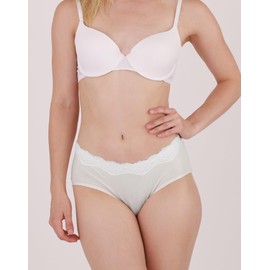 INNERSY Womens Lace Underwear Cotton Hipster Panties Regular & Plus Size 6-Pack(XL,Black Grey White)