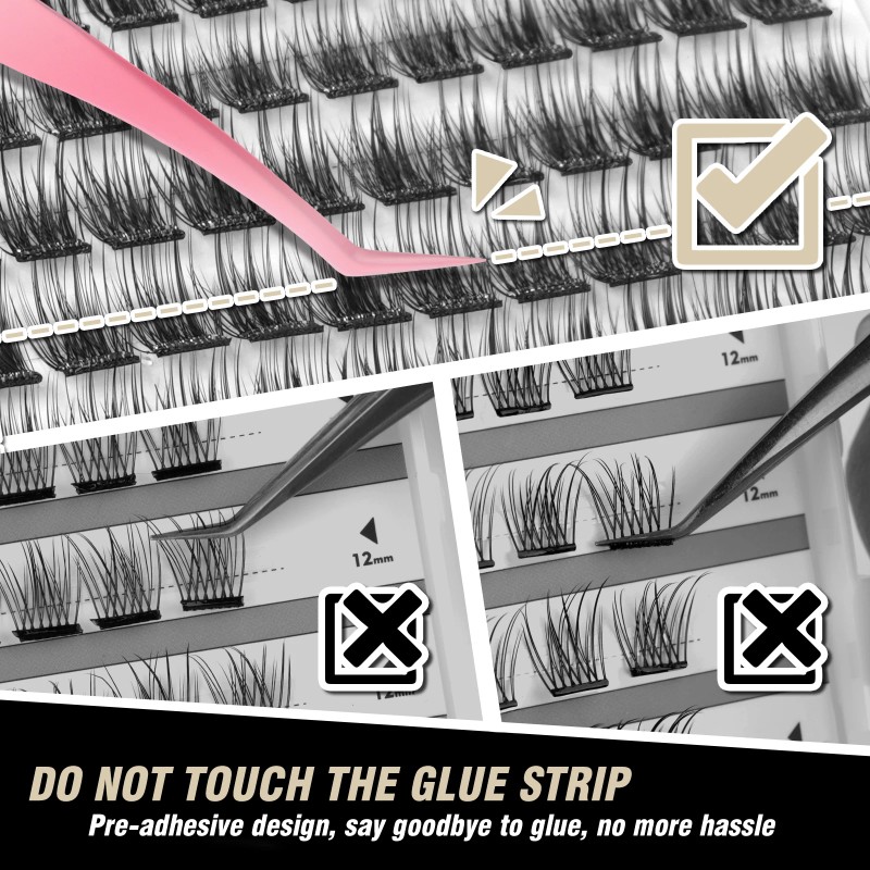 USA Ready to Ship 156pcs Self Adhesive One-Step Easy Lash
