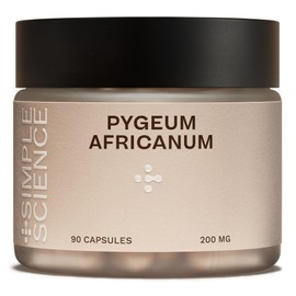 Simple Science Pygeum Africanum | Prostate & Bladder Support for Men | 4,000mg Equivalent: 200mg of 20:1 Extract | 3 Month Supply | High Strength Phytosterols | Made in The UK